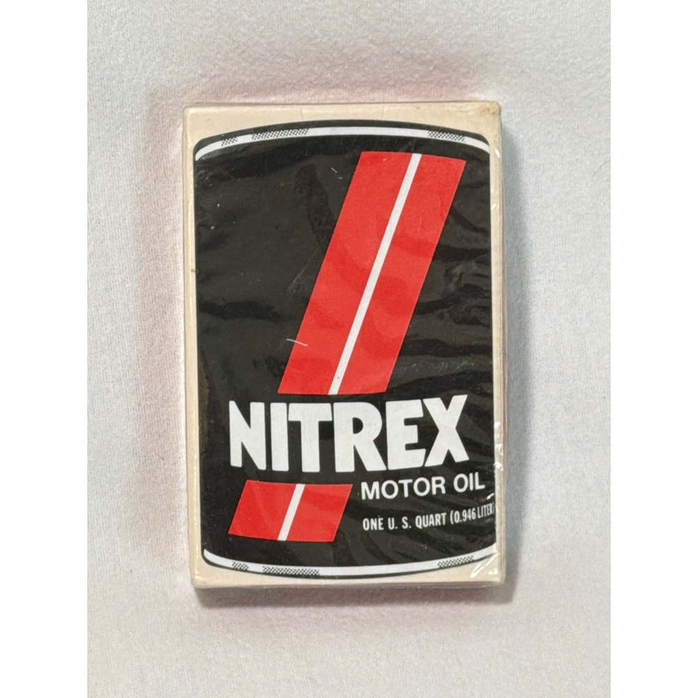 Vintage Nitrex Motor Oil Playing Cards Factory Sealed Promotional Made in USA